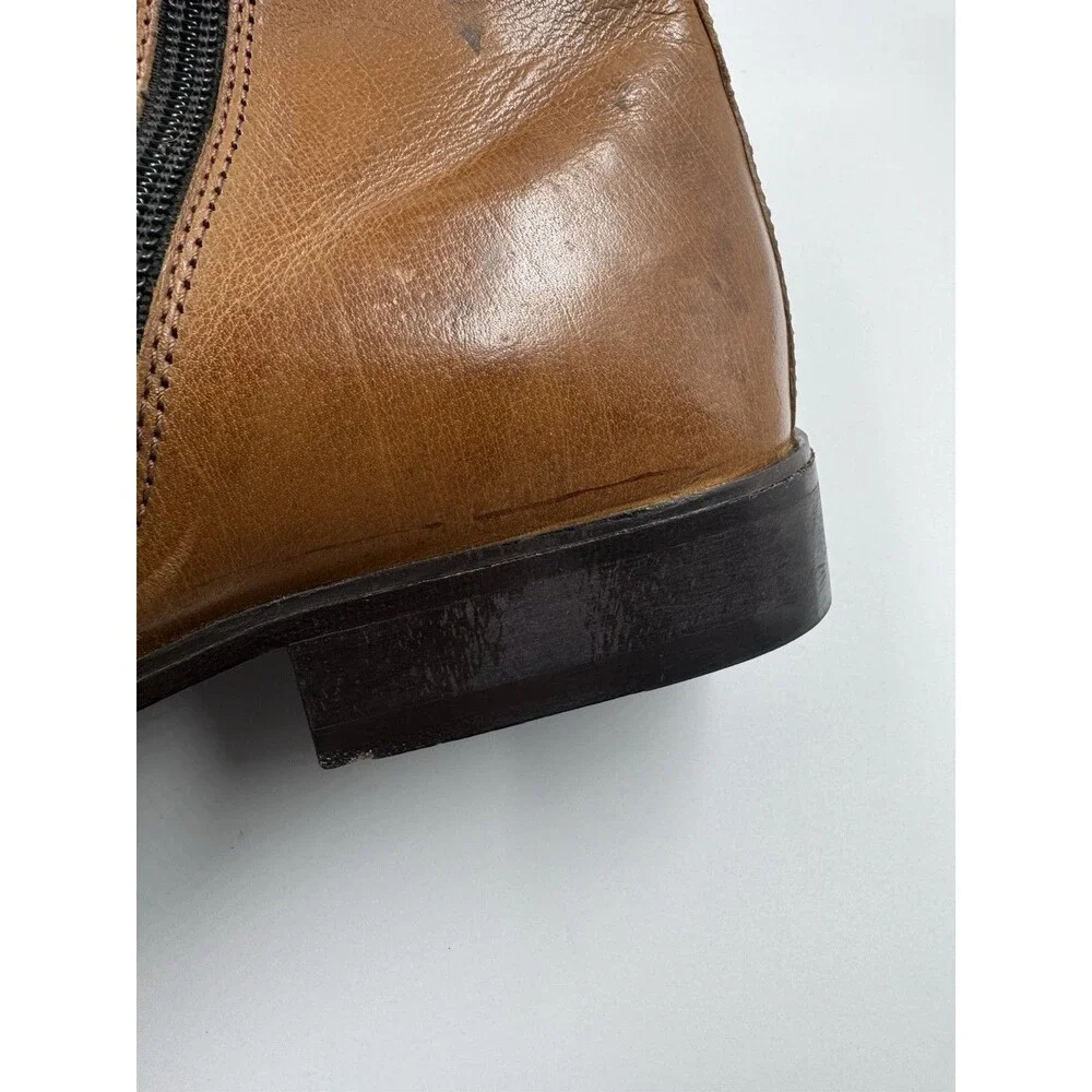 Fratelli Footwear Men's Genuine Leather Boots Size 10.5 Cognac Brown Bootie